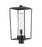 1 Light Outdoor Post Mount Fixture | 594PHBR-BK