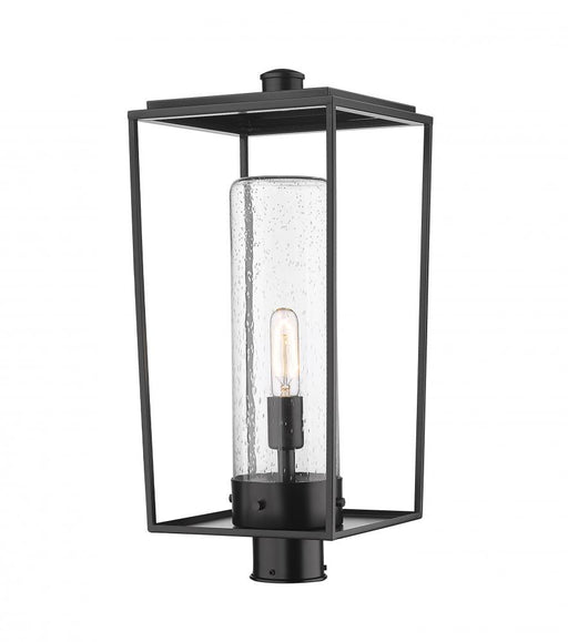1 Light Outdoor Post Mount Fixture | 594PHBR-BK