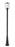 1 Light Outdoor Post Mounted Fixture | 594PHMR-519P-BK