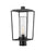 1 Light Outdoor Post Mount Fixture | 594PHMR-BK