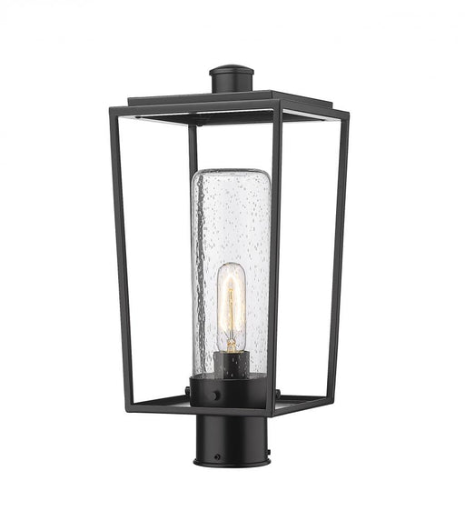 1 Light Outdoor Post Mount Fixture | 594PHMR-BK