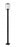 1 Light Outdoor Post Mounted Fixture | 594PHMS-536P-BK