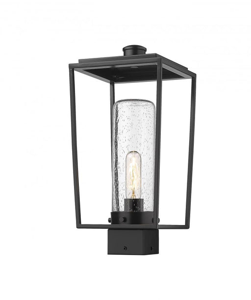 1 Light Outdoor Post Mount Fixture | 594PHMS-BK