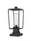 1 Light Outdoor Pier Mounted Fixture | 594PHMS-SQPM-BK