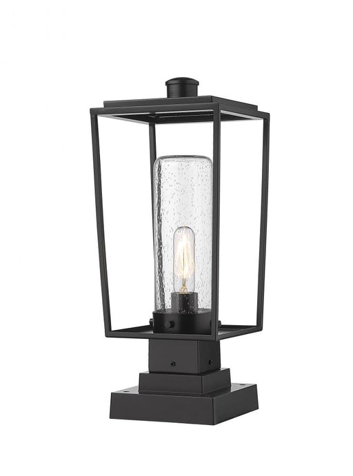 1 Light Outdoor Pier Mounted Fixture | 594PHMS-SQPM-BK