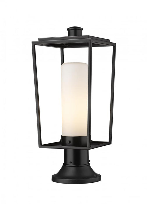 1 Light Outdoor Pier Mounted Fixture | 595PHMR-553PM-BK