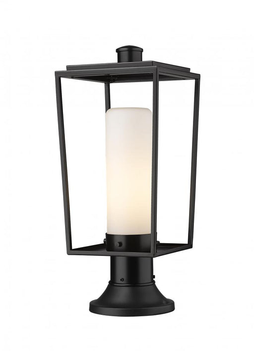 1 Light Outdoor Pier Mounted Fixture | 595PHMR-553PM-BK