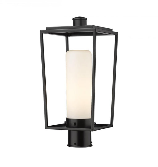 1 Light Outdoor Post Mount Fixture | 595PHMR-BK