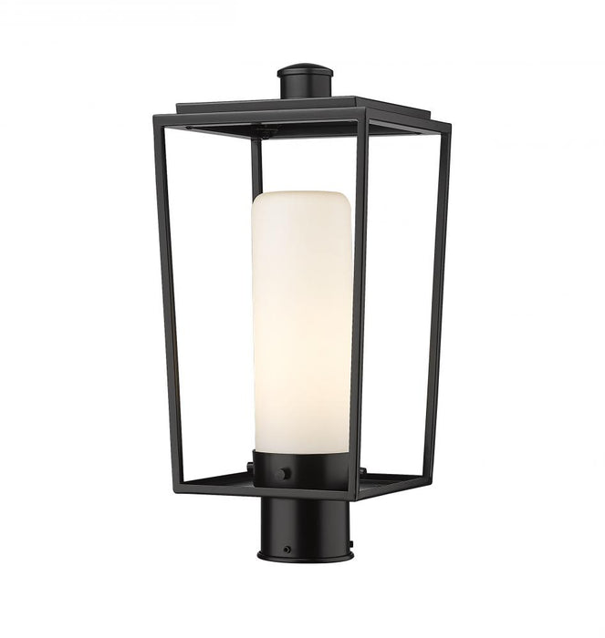 1 Light Outdoor Post Mount Fixture | 595PHMR-BK