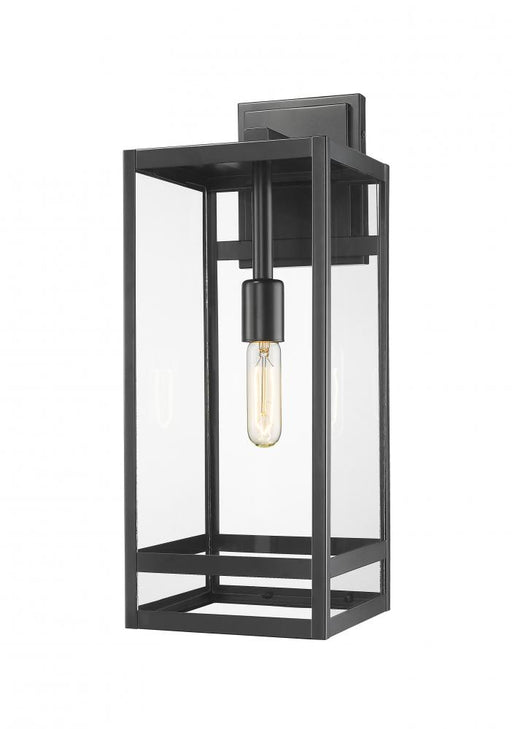 1 Light Outdoor Wall Light | 596B-BK