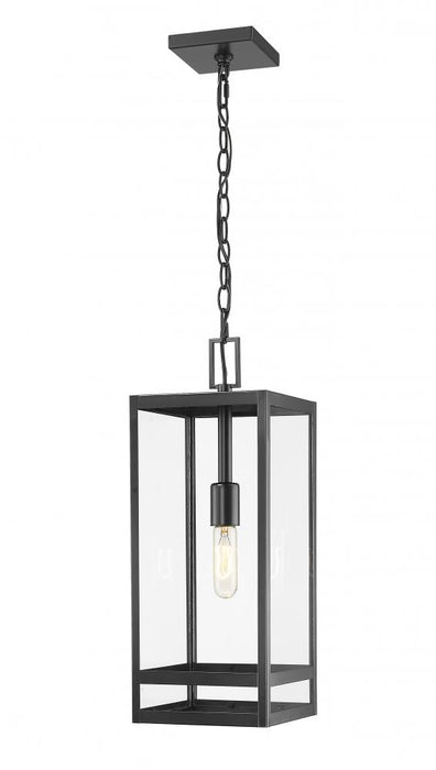 1 Light Outdoor Chain Mount Ceiling Fixture | 596CHB-BK