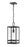 1 Light Outdoor Chain Mount Ceiling Fixture | 596CHM-BK