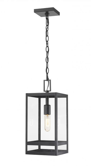 1 Light Outdoor Chain Mount Ceiling Fixture | 596CHM-BK