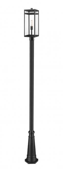 1 Light Outdoor Post Mounted Fixture | 596PHBR-519P-BK