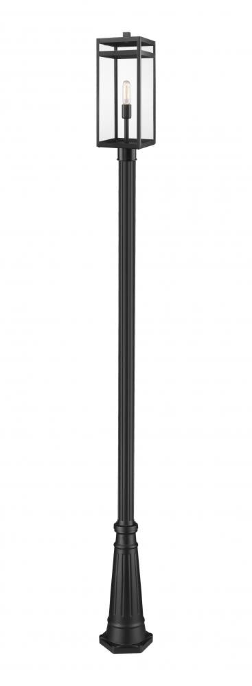 1 Light Outdoor Post Mounted Fixture | 596PHBR-519P-BK