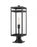 1 Light Outdoor Pier Mounted Fixture | 596PHBR-533PM-BK