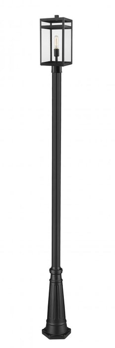 1 Light Outdoor Post Mounted Fixture | 596PHMR-519P-BK