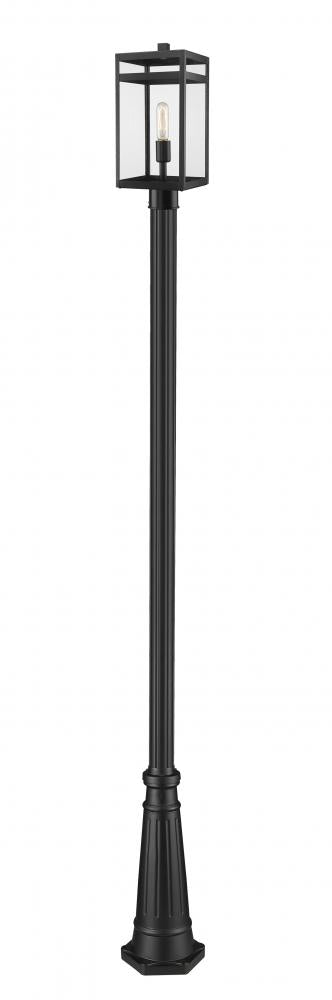 1 Light Outdoor Post Mounted Fixture | 596PHMR-519P-BK