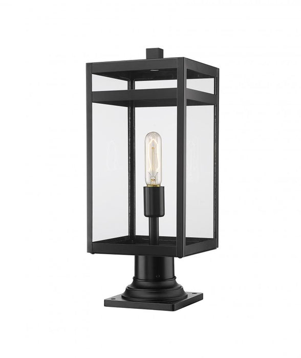 1 Light Outdoor Pier Mounted Fixture | 596PHMR-533PM-BK
