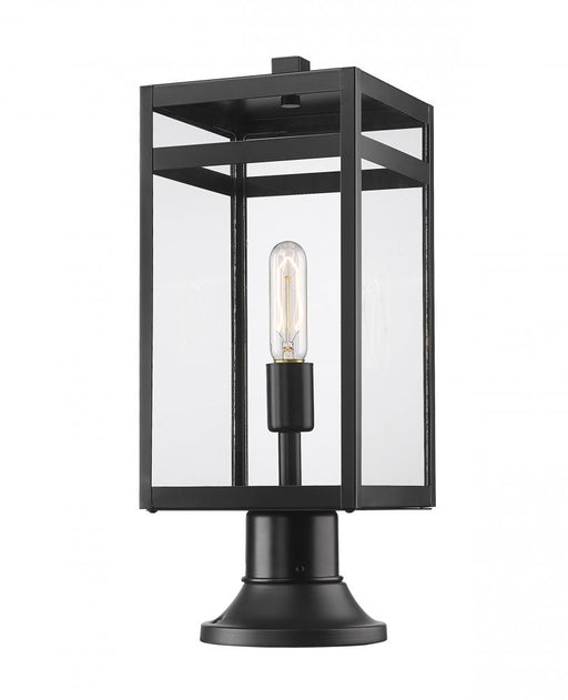 1 Light Outdoor Pier Mounted Fixture | 596PHMR-553PM-BK