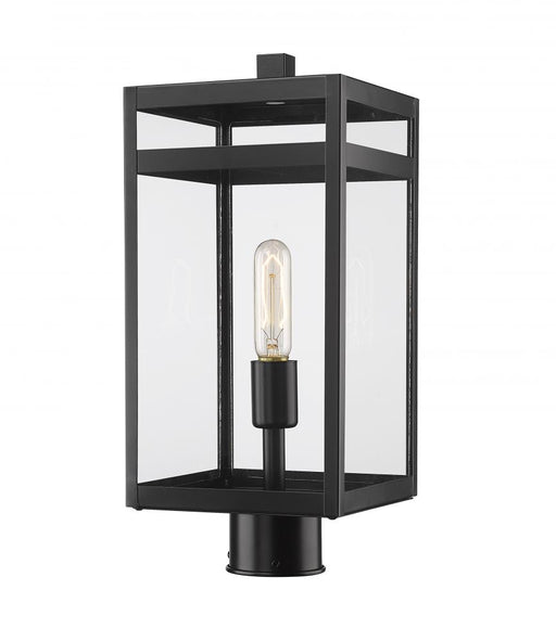 1 Light Outdoor Post Mount Fixture | 596PHMR-BK