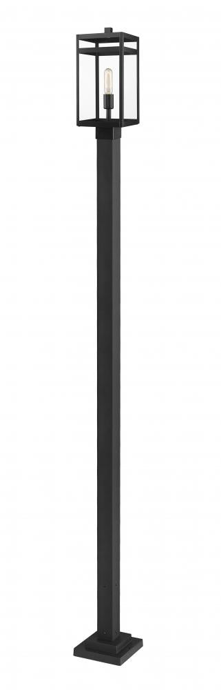 1 Light Outdoor Post Mounted Fixture | 596PHMS-536P-BK