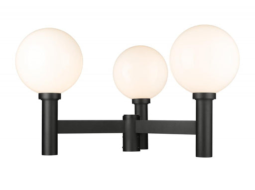 3 Light Outdoor Post Mount Fixture | 597BP3-BK