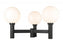 3 Light Outdoor Post Mount Fixture | 597BP3-BK