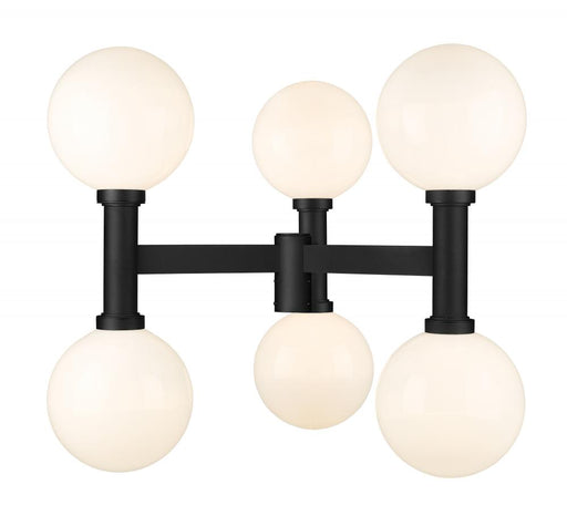 6 Light Outdoor Post Mount Fixture | 597BP6-BK