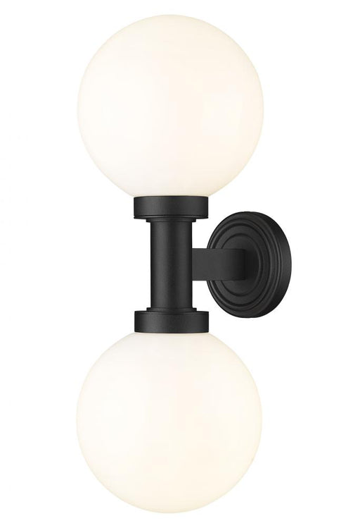 2 Light Outdoor Wall Light | 597M2-BK