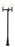 3 Light Outdoor Post Mounted Fixture | 597MP3-519P-BK
