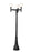 3 Light Outdoor Post Mount Fixture | 597MP3-564P-BK