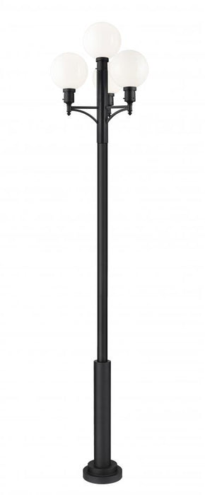 4 Light Outdoor Post Mount Fixture | 597PHB-4-5010P-BK