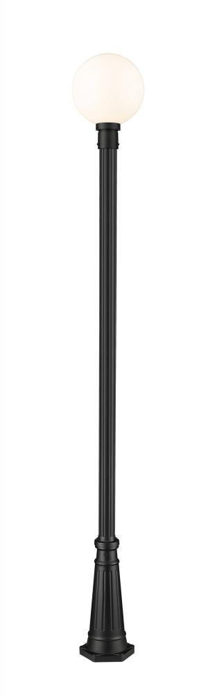 1 Light Outdoor Post Mounted Fixture | 597PHB-519P-BK