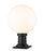 1 Light Outdoor Pier Mounted Fixture | 597PHB-533PM-BK