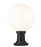1 Light Outdoor Pier Mounted Fixture | 597PHB-553PM-BK