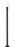 1 Light Outdoor Post Mounted Fixture | 597PHB-567P-BK