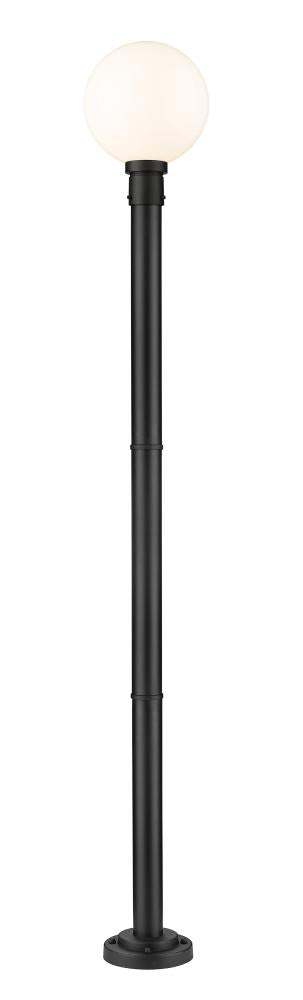 1 Light Outdoor Post Mounted Fixture | 597PHB-567P-BK