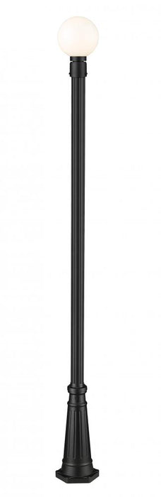 1 Light Outdoor Post Mounted Fixture | 597PHM-519P-BK