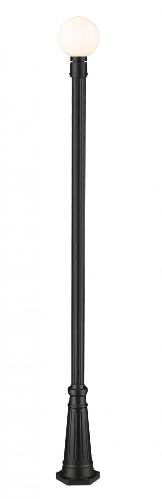 1 Light Outdoor Post Mounted Fixture | 597PHM-519P-BK