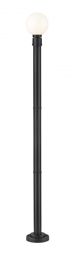 1 Light Outdoor Post Mounted Fixture | 597PHM-567P-BK