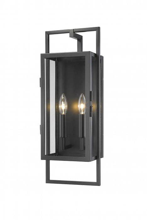 2 Light Outdoor Wall Light | 598M-BK
