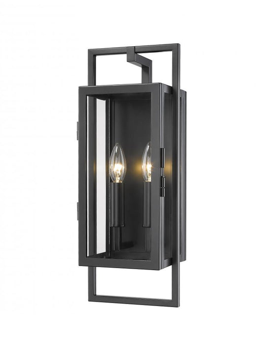 2 Light Outdoor Wall Light | 598S-BK