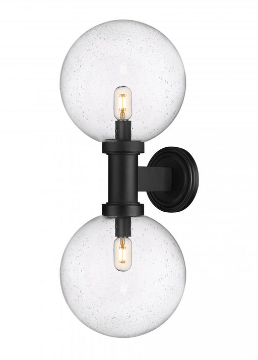 2 Light Outdoor Wall Light | 599B2-BK