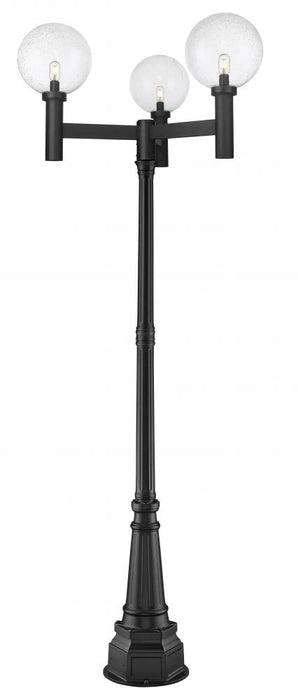 3 Light Outdoor Post Mounted Fixture | 599BP3-564P-BK