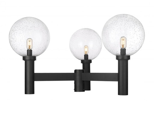 3 Light Outdoor Post Mount Fixture | 599BP3-BK
