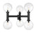 6 Light Outdoor Post Mount Fixture | 599BP6-BK