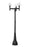 3 Light Outdoor Post Mount Fixture | 599MP3-564P-BK