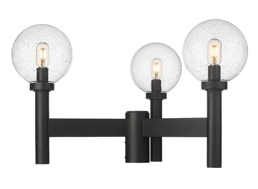 3 Light Outdoor Post Mount Fixture | 599MP3-BK