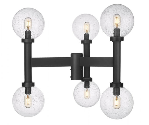 6 Light Outdoor Post Mount Fixture | 599MP6-BK